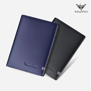 WilliamPOLO (윌리엄폴로) 명품소가죽 카드지갑  명함 여성 남성 남자 학생 미니 가죽 반지갑  POLO5267