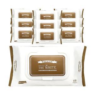 [베비랑](10개)프리미엄 베비랑 더 화이트 물티슈 120매 (캡형)