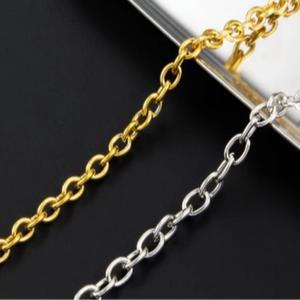 써지컬 팔찌 목걸이 스틸 군번줄 체인 부자재 남자 백금 무매듭머리끈 반지줄 테니스