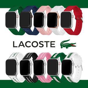 [라코스테] 애플워치 스트랩 밴드 9 8 7 6 SE2 실리콘 파스텔색상 캐주얼 백화점 AS가능