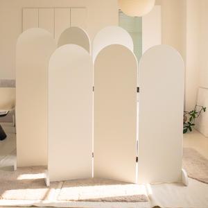 소아 아치형 안방 3단 파티션 공간분리 무타공 가림막 접이식 이동 침대 칸막이 병풍