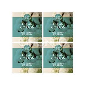 해피바스 오리지널 컬렉션 클린코튼 비누 (4입) 1개 샤워 목욕 세수 세안
