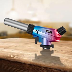 포커스 가스토치 캠핑 요리용 자동 숯불 부탄