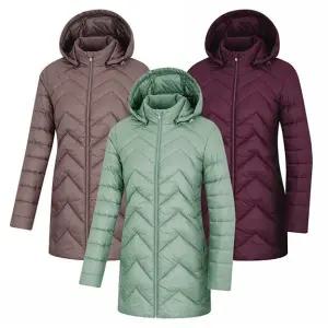 [롯데백화점]콜핑 LD08 여성 겨울 중기장 후드탈부착 경량패딩자켓 KUJ6838W