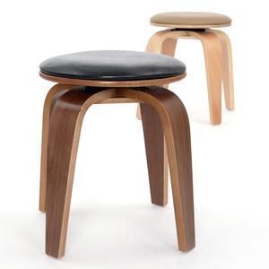 WC367 좌우회전형 고주파성형 목재 스툴 화장대의자 / 보조의자