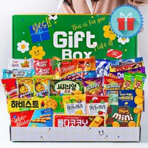 기프트 프리미엄1호 그랜드 빅 사이즈 종합과자선물세트 단체 행사 선물용 시상품 간식꾸러미 손잡이 박스