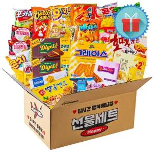 행복배달 사무실간식 3호 종합과자선물세트 꾸러미 탕비실 학교 학원 단체 박스