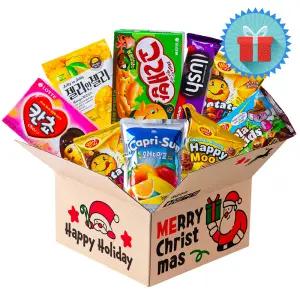 크리스마스 카톤 산타 선물박스 1호 종합과자선물세트 성탄절 단체 간식꾸러미