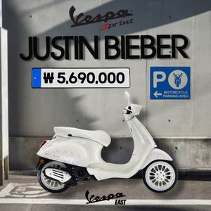 [베스파이스트 공식딜러] MY23 베스파 스프린트 저스틴비버 스페셜 에디션 125 ABS 단독 프로모션