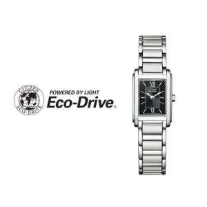 시티즌 에코드라이브 여자 여성 사각 패션 손목시계 FRA36-2431