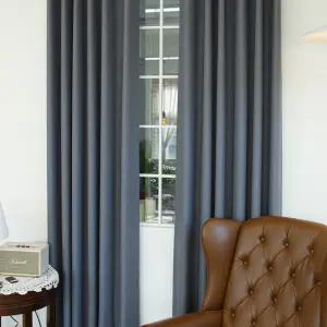 방염ST 암막커튼 네이비 거실 안방 커튼