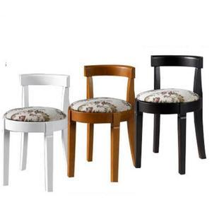 [제이큐]원목 보조의자 화장대 보조 스툴 낮은 간이스툴 앤틱