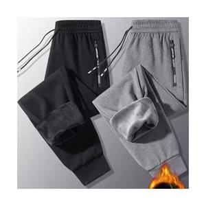 EAMT 남자 바지 패션 기모 캐주얼 팬츠 추동 방한 트레이닝 9부 맨투맨 EUNG4