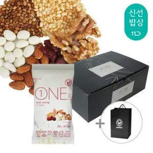 [산과들에] 하루견과 50봉 선물세트 + 쇼핑백 / 원데이오리지널 견과 견과류 간식