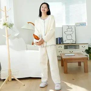 [모스트맘]블루도트누빔파자마