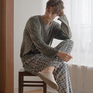 [라페어](김해점)스모크그린 디센트 벨로아 라운지 셋업 LMLIAST0345-GR