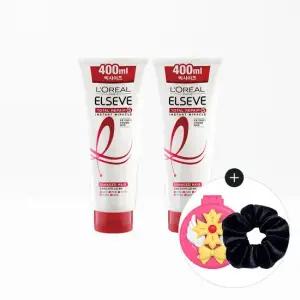 토탈리페어5 미라클 헤어팩 400ml 2개+네티 빗거울+스크런치