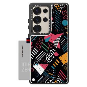 모란카노 갤럭시 S25 울트라 시크릿 포켓 가죽 카드 수납 디자인 스프링 플러스 케이스