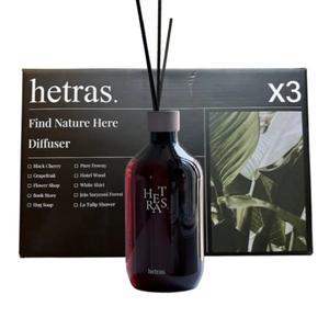 헤트라스 대용량 디퓨저 실내방향제 500mlx3개 단일향 선물세트 라튤립샤워