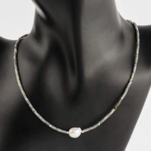 여성 데일리 담수진주 원석 실버925 은 목걸이