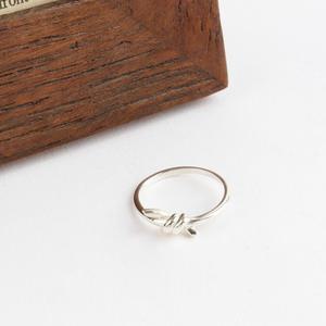 꼬임 심플 약지 실버링 여성스러운 매듭 은반지