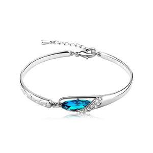 BR05 Silver 크리스탈 유리구두 팔찌 은팔찌