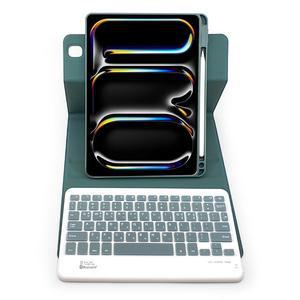 [아자케이스]아이패드 프로7세대 11인치 M4 애플펜슬 수납 콤비 회전 블루투스 키보드 케이스