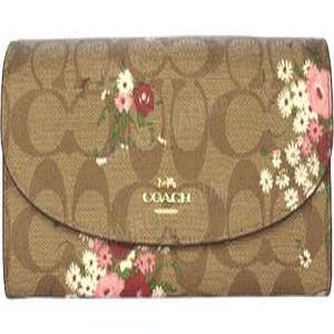 코치지갑 장지갑 여성 코치 카드지갑 꽃무늬 F29395
