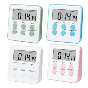 PCM  스터디타이머  쿠킹 주방 요리  스톱워치  초시계 수능 학습량 측정 알람 카운트 업다운  무음가능 탁상 전자 자석부착가능