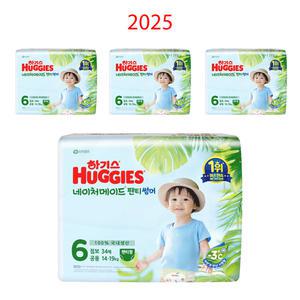 하기스 네이처메이드 썸머 팬티형 6단계 34매x4팩 점보 공용 여름기저귀 바람솔솔