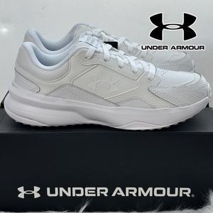 언더아머 UA 엣지 레더 올흰색 트레이닝화 워킹화