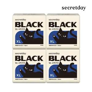 생리대 블랙 입는오버나이트 특대형 8PX4팩