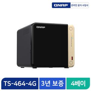 큐냅 QNAP TS-464-4G NAS 4Bay 스토리지 하드미포함