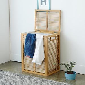 블라인드 대나무 햄퍼 빨래바구니