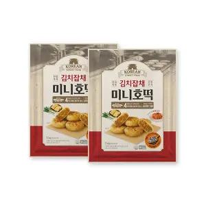 [얌얌노리]김치잡채 미니호떡 1kg x 2개 잡채가 가득 매콤김치 킥!~바삭 쪼올깃~
