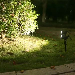 솔라뷰 9구 LED 태양광 정원등 웜색 산책로 잔디등