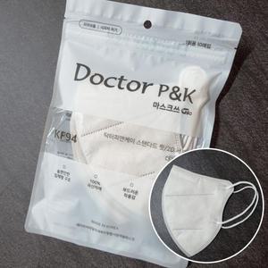 닥터피엔케이 KF94 새부리형 대형 10매입 그레이 황사 미세먼지 방역마스크  Doctor p&k