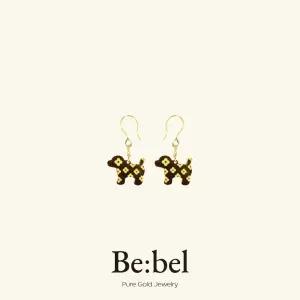 순금귀걸이 1.875g 24k 디자인 퍼피 클로버 비벨