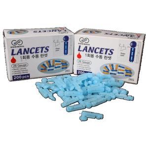 압출 바늘 니들 랜싯 란셋 28G 200개 채혈 사혈 여드림침 부항침 침