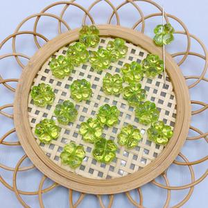 크리스탈 네잎클로버 구슬 비즈 공예 재료 투명 아크릴 키링 팔찌 폰 스트랩 악세사리 만들기