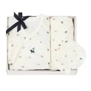 갤러리아 (임신,출산,예쁜아기옷)CR)쁘띠토리배내저고리+속싸보+손싸개 3종