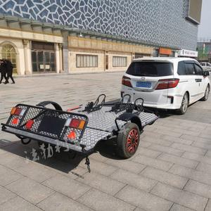 오토바이 트레일러 단일 폭90cm 오토바이견인보조바퀴 후방 100mm 자동 다운