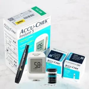 로슈  인스턴트S 혈당계+시험지100매+호환침110개+솜100매 혈당측정기