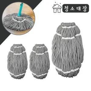 [월드크린]청소대장 돌려짜는 도톰 극세사 걸레 리필 3장 바닥 청소
