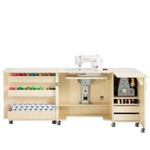 미싱책상 재봉틀 수납 작업대 탁자 순화이트 책상 설치 공방 단일 접이식 투명 전용 CE