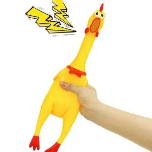 소리나는 닭 장난감 대형견 강아지 삑삑이 인형 터그 놀이 장난감 32cm