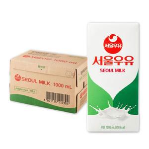 서울우유 멸균우유 업소용 1000ml 10팩
