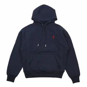 ami 하트 로고 후드 티셔츠 USW205 747 430 (NIGHT BLUE)