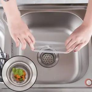 (100매) 싱크대 거름망/배수구/씽크대/생분해/걸음망/음식물/탈수/걸름망/쓰레기/그물망/하수구/1회용/음쓰