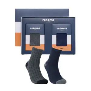 레노마 캐주얼 양말선물세트 명절 답례품 선물용 남성 여성2족 스포츠양말 선물세트